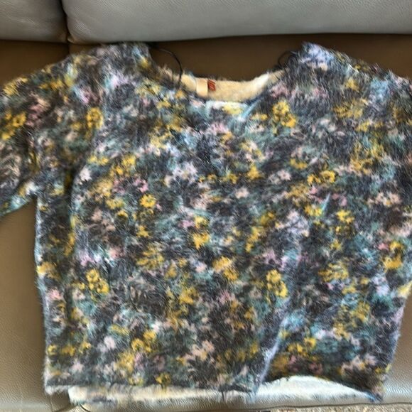 Anthropologie Blue and Yellow Crew Neck Sweater - Picture 3 of 13